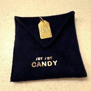 JET SET CANDY USA charm gold vermeil